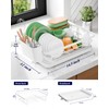 Kitsure Dish Drying Rack - Compact Dish Rack with Utensil