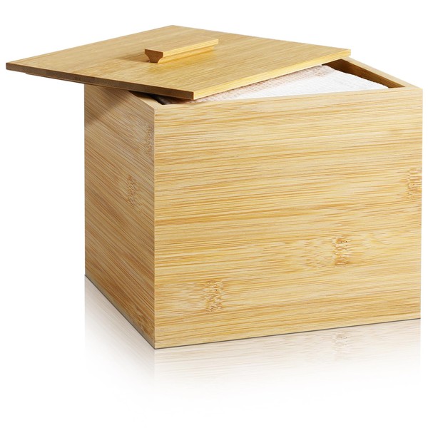 Beeveer Bamboo Box Towels XL, 50 Disposable Face Towels, Disposable