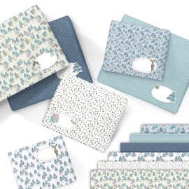 Papierdrachen 6 Sheets of Christmas Wrapping Paper 70 x 50 cm High-Quality Printed - 6 Different Designs on 100 g/m² Paper - Cold Outside Motif - Stylish Gift Wrapping