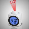 Projector Table Clock Multifunction Plastic USB Charging LED Voice Function