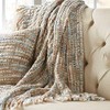 Park Designs Split P Mist Chunky Throw 60'' L