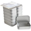 DARUITE Small Tins, 12 Pieces Metal Tins,Rectangular Empty Hinged Tins,Tins
