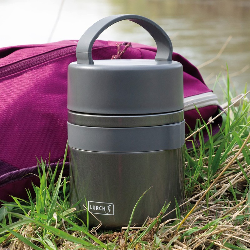 Lurch 240847 Thermal Food Container, Stainless Steel, Metallic Grey