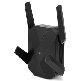 AX3000 WiFi 6 WLAN Amplifier LAN Connection, 2402 MBit/s 5GHz + 574 MBit/s 2.4 GHz WiFi Repeater, with MU-MIMO, Gigabit Port, AP Mode, Compatible with All Routers, up to 300㎡, Up to 99 Devices (AX3000