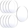 8 Pieces Clear Acrylic Panels Round Acrylic Discs 1/12 Inch
