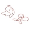 100Pcs Cute Paper Clips Cherry Hummingbird Style Electroplated Metal Gold