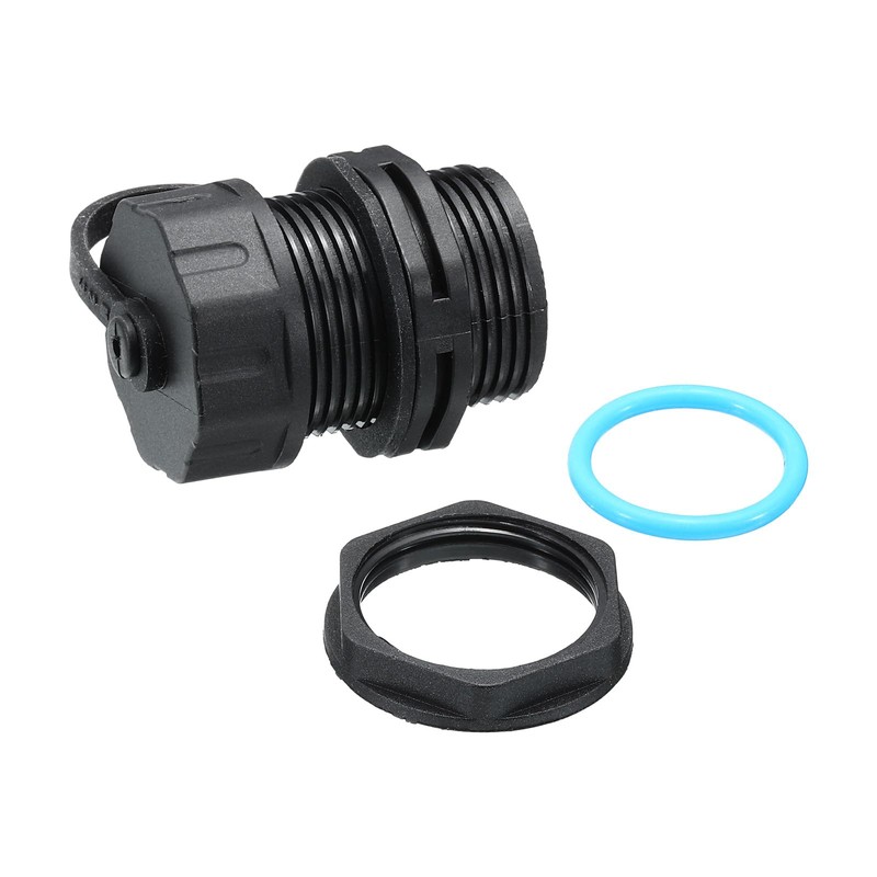 sourcing map RJ45 Panel Mount Coupler, IP68 Shielded Industrial Panel