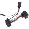 Bluetooth 5.0 AUX IN Audio Cable Adapter with Microphone Replacement