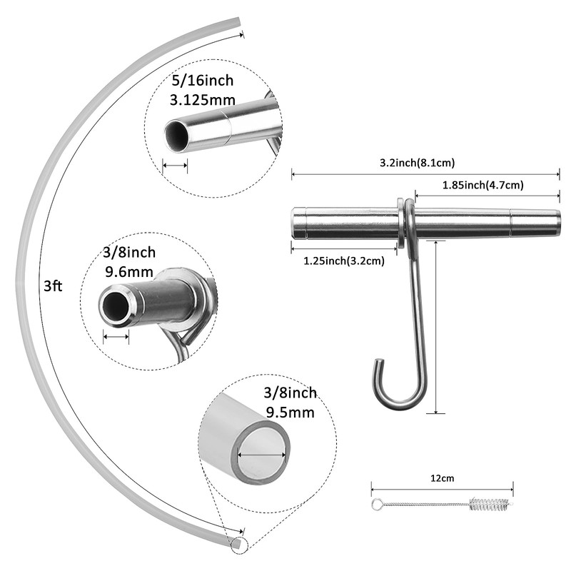 Maple Syrup Tapping Kit, Stainless Steel Maple Tree Taps Spiles,