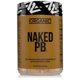 Organic Powdered Peanut Butter from US Farms – Bulk, Only 1 Ingredient - Roasted Peanuts, Vegan, No Additives, Preservative Free, No Salt, No Sugar - 45 Servings - NAKED PB