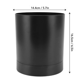 Utensil Holder, Cooking Utensil Holder,Utensil Holder for Countertop, PP 360 Degree Rotatable Simple Chopstick Basket Tableware Storage Container, Utensil Organizer, for Home Kitchen Use(Black)