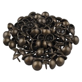 HALJIA 100pcs 10x9mm Upholstery Decorative Nails Vintage DIY Decorative Furniture Nail for Jewelry Gift Box Sofa Decoration Bronze