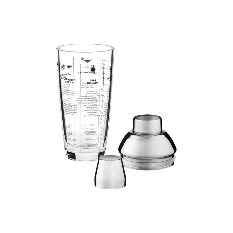 Maxwell & Williams Cocktail & Co Glass Cocktail Recipe Shaker