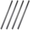 Tenare 4 Pieces Hanging File Rails PVC Black File Rails