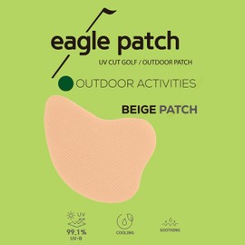 EAGLE PATCH UV Protection Golf Patch (Beige, 4 PCS)- Hydrating Sunscreen Gel Facial Patches for Outdoor Activities, Skin Care Sunblock for Golfers