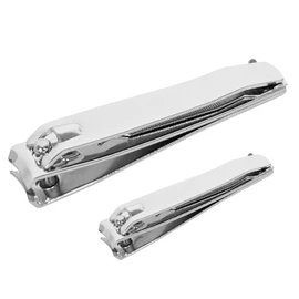 KATX 2 Pcs Nail Clippers Set, Heavy Duty Stainless Steel Nail Clippers for Fingernails & Toenails, Sharp, Durable Nail Cutter for Men, Women & Childs, Precise & Comfortable Nail Cutting Tool
