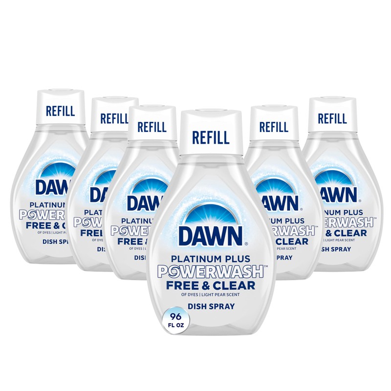 Dawn Free & Clear Powerwash Dish Spray, Dish Soap, Pear