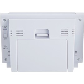 Seiko Clock SQ698L Seiko Alarm Clock, Radio Control, Digital Calendar, Temperature, Humidity Display, Light Blue Pearl