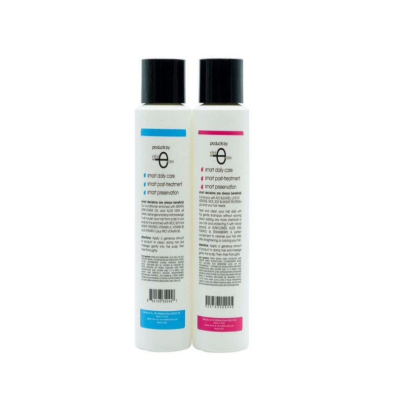 Shampoo and Conditioner Sulfate and Salt Free 16oz for Keratin