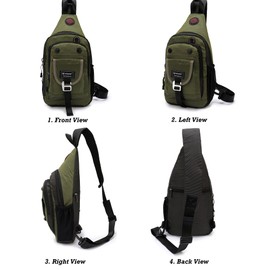 NICGID Sling Bag Chest Shoulder Backpack Crossbody Bags for Tablet Laptop Outdoor Hiking Men Women