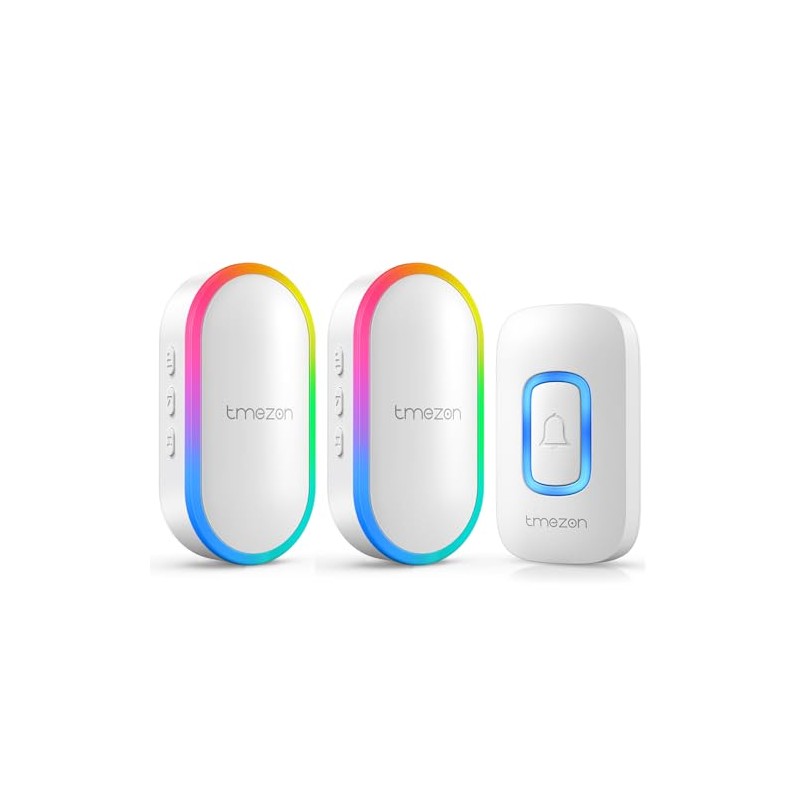 TMEZON Wireless Doorbell, Easy installation, Waterproof, Adjustable Volume, 58 Chimes,