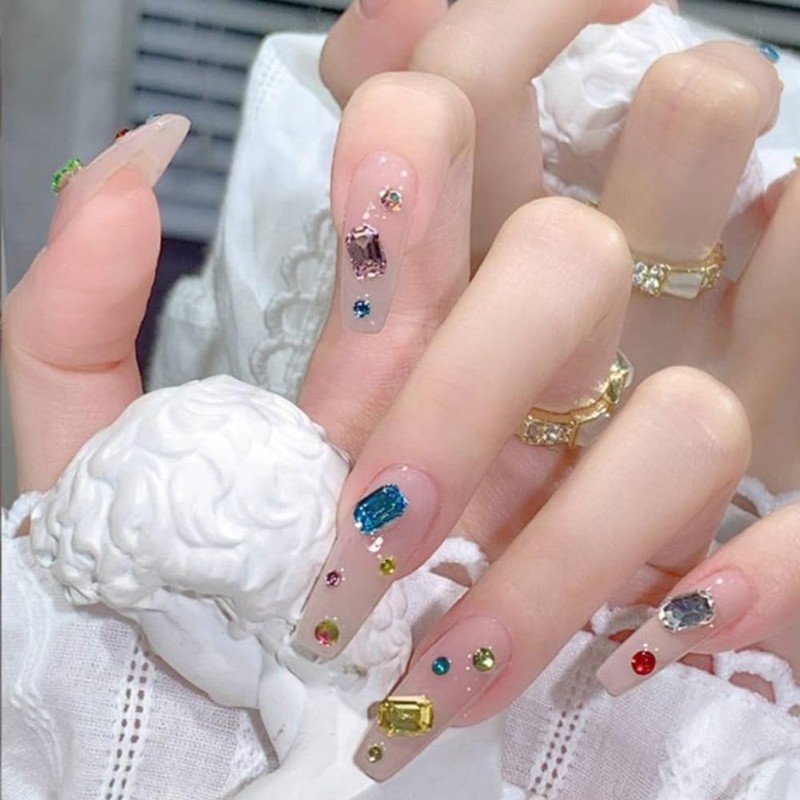 CHENLONB ラインストーン ネイルパーツ 30個セット キラキラ 3D ネイルラインストーン デコレーション DIY デコ用