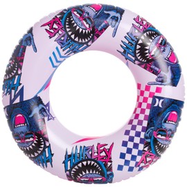 Hurley Anillo de nataci n inflable Tubo interior flotante de piscina Juguete inflable de piscina para ni os, tama o 32.5 pulgadas, overol blanco