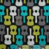 Michael Miller Fabrics BonEful Fabric FQ Cotton Quilt Black White