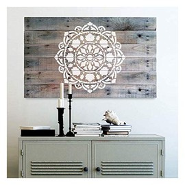 Atma Mandala Stencil for Walls – Wall Stencil Mandala – Reusable Stencil Better Than Mandala Decal – Laser Cut Mandala Template for Painting – Mandala Painting Stencil for Easy décor (36")