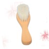 IWOWHERO Shampoo Bath Hairbrush Wooden Handle Wool Brush for Baby