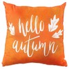 College Covers Hello Autumn Fall Décor Pillow, 16" X 16",