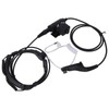 7.1mm Throat Mic Earpiece Retractable Walkie Talkie Headset with U94