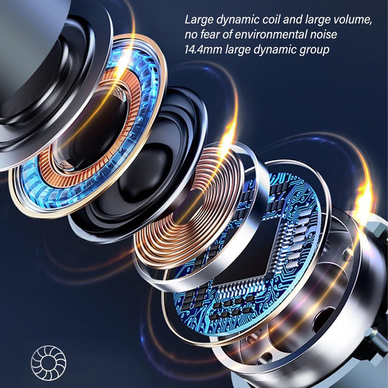 Bluetooth Earpiece, Waterproof Wireless Handsfree Headset with Charging Case, Lightweight