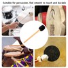 Drum Mallet Soft Felt Head Drumstick with Long Handle for