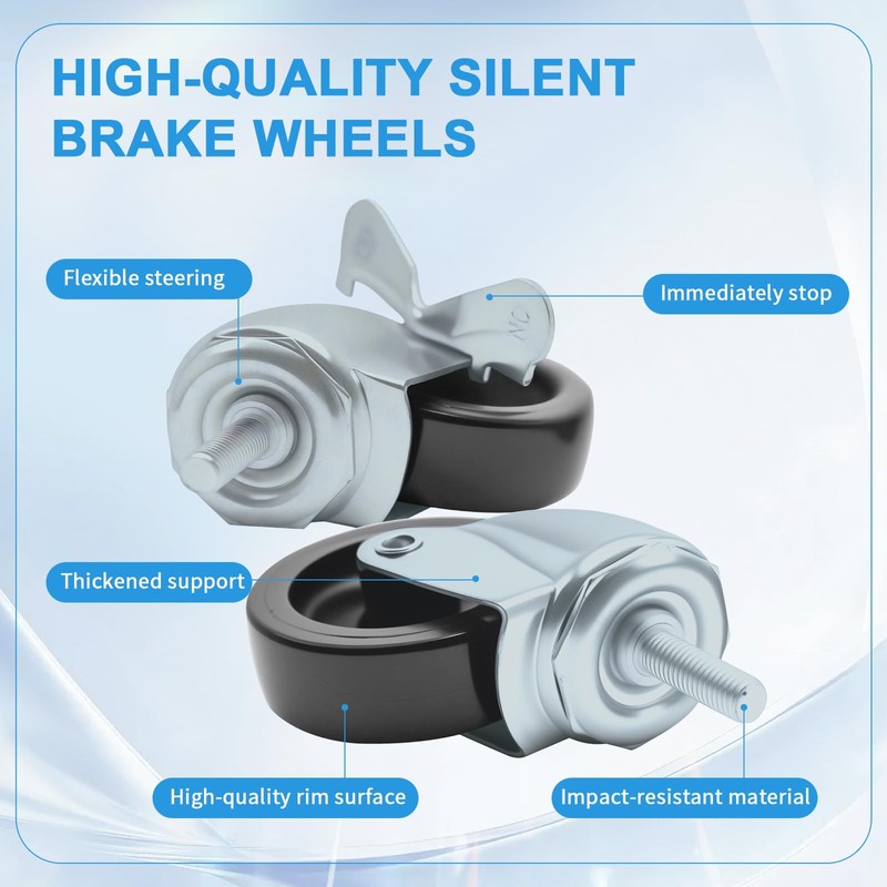 3" Diameter, Shelving Wheel Compatible with Seville Classics Heavy Duty