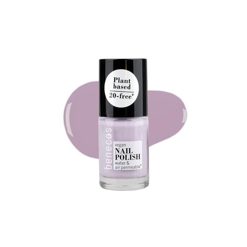 Benecos 20-Free Vegan Nail Polish Lovely Lavender - Plant-Based Nail