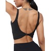 LUYAA - Brasier deportivo para mujer, sin espalda, acolchado, para