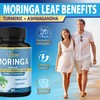 Cadane Moringa Extract Capsules, 6 Months Supply with Ashwagandha Root,
