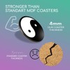 1 x Round Coaster - Yin Yang Symbol Philosophy Cork