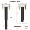 ForoGore 2PCS 10"-17" Adjustable Height Bed Frame Support Legs, Multifunction