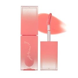 MQNY MACQUEEN NEWYORK Dewey Overlip Gloss, 0.1 oz (3 g), Korean Cosmetics, Color Gloss, Blood Tone, Plush, Volume Up, High Moisturization, Glossy Finish, Long Lasting Mucosa Lip, Mucosa Color (#04 Bonnie Bunny, Peach Pink)