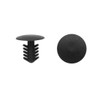 40 Pcs 6mm Hole Dia Plastic Rivets Fastener Clips Black