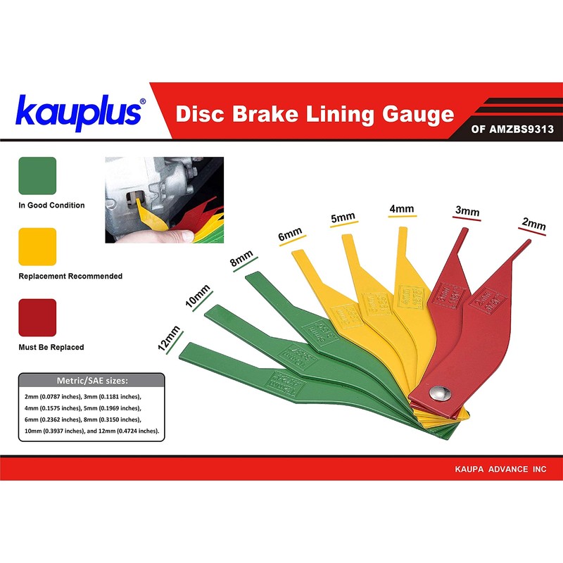 Kauplus Brake Service Kit, 14-Piece Professional Drum Brake Tool Set