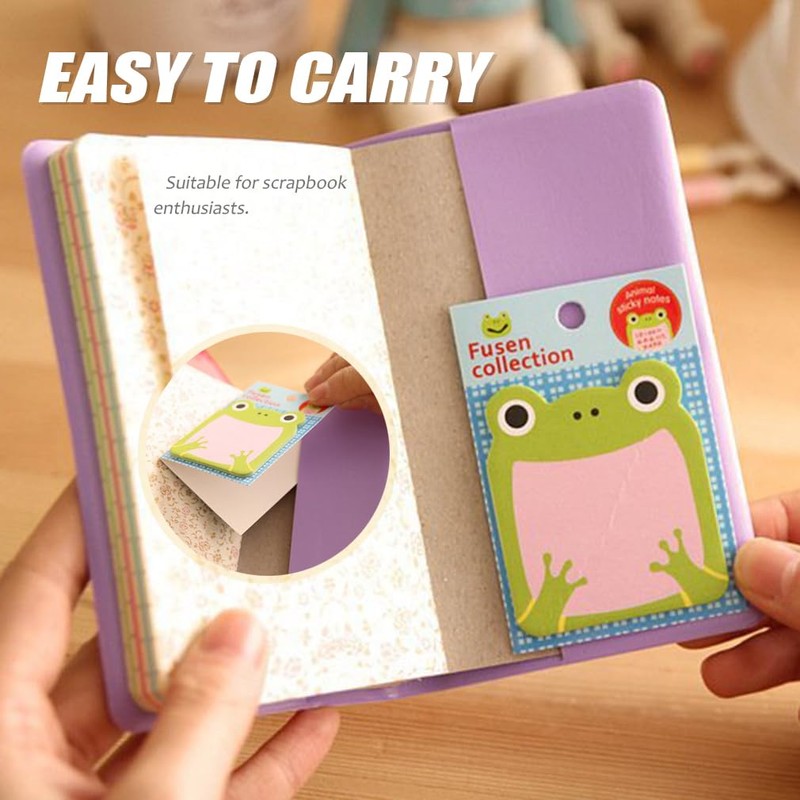 24 Pack Sticky Notes - Cartoon Animals Sticky Notes, Cute