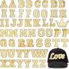 54 Pieces Letter Sequin Iron On Patches A-Z Alphabet Patches