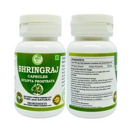 Morsan Healthcare Bhringraj (Eclipta prostrata) Capsules | Highest Potency, 100% Natural Product | 60 x 500 mg. Veg. Capsules (1)