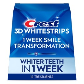 Crest 3D White Glamorous White Whitestrips Dental Teeth Whitening Strips Kit, 14 Treatments - Lasts 6 Months & Beyond