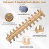 48" Chunky Blanket Loom, Foldable Chunky Knitting Loom for Blankets