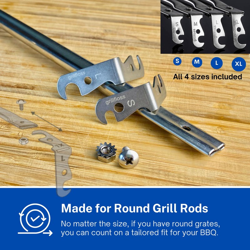 Grill Floss Premium Grill Scraper for Outdoor Grill with Round