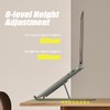 haoyuan Adjustable Laptop Stand - Aluminum AlloyLaptop Riser for Desk,